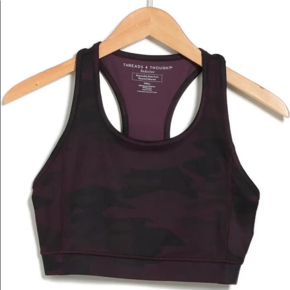 Suki Camo Print Sports Bra THREADS 4 THOUGHT